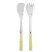 Gingham Yellow 2-Pc Salad Serving Set 10.25" (Fork, Spoon)