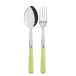 Gingham Lime 2-Pc Serving Set 10.25" (Fork, Spoon)