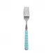 Gingham Turquoise Cake Fork 6.5"