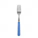 Gingham Lapis Blue Cake Fork 6.5"