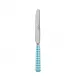 Gingham Turquoise Breakfast Knife 6.75"