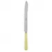 Gingham Yellow Bread Knife 11"