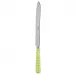 Gingham Lime Bread Knife 11"