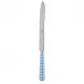 Gingham Light Blue Bread Knife 11"