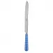 Gingham Lapis Blue Bread Knife 11"