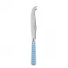 Gingham Light Blue Large Cheese Knife 9.5"