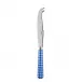 Gingham Lapis Blue Large Cheese Knife 9.5"