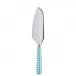 Gingham Turquoise Pie Server 10"