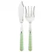 Gingham Garden Green 2-Pc Fish Serving Set 11" (Knife, Fork)