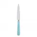 Gingham Turquoise Kitchen Knife 8.25"