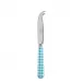 Gingham Turquoise Small Cheese Knife 6.75"