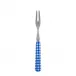 Gingham Lapis Blue Cocktail Fork 5.75"