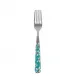 Daisy Turquoise Cake Fork 6.5"