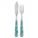 Daisy Turquoise Fish Set 8.25" (Knife, Fork)