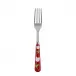 Tulip Red Salad Fork 7.5"