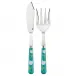 Tulip Turquoise 2-Pc Fish Serving Set 11" (Knife, Fork)