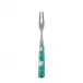 Tulip Turquoise Cocktail Fork 5.75"