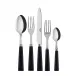 Nature Black Wood 5-Pc Setting (Dinner Knife, Dinner Fork, Soup Spoon, Salad Fork, Teaspoon)