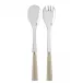 Nature Faux Horn 2-Pc Salad Serving Set 10.25" (Fork, Spoon)