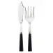 Nature Black Wood 2-Pc Fish Serving Set 11" (Knife, Fork)