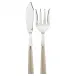 Nature Faux Horn 2-Pc Fish Serving Set 11" (Knife, Fork)