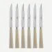 Nature Faux Horn Set Of 6 Steak Knives
