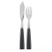 Icon Dark Grey Fish Set 8.25" (Knife, Fork)