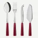 Icon Red Set Of 4 Serving Pieces (Serving Spoon, Serving Fork, Cheese Knife Large, Tart Slicer)
