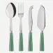 Icon Garden Green Set Of 4 Serving Pieces (Serving Spoon, Serving Fork, Cheese Knife Large, Tart Slicer)