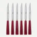 Icon Red Set Of 6 Steak Knives