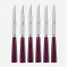 Icon Aubergine Set Of 6 Steak Knives