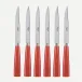 Icon Orange Set Of 6 Steak Knives