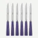 Icon Purple Set Of 6 Steak Knives