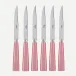 Icon Soft Pink Set Of 6 Steak Knives