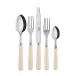 Basic Ivory 5-Pc Setting (Dinner Knife, Dinner Fork, Soup Spoon, Salad Fork, Teaspoon)