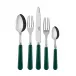 Basic Green 5-Pc Setting (Dinner Knife, Dinner Fork, Soup Spoon, Salad Fork, Teaspoon)