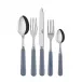 Basic Grey 5-Pc Setting (Dinner Knife, Dinner Fork, Soup Spoon, Salad Fork, Teaspoon)