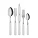 Basic White 5-Pc Setting (Dinner Knife, Dinner Fork, Soup Spoon, Salad Fork, Teaspoon)