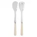 Basic Ivory 2-Pc Salad Serving Set 10.25" (Fork, Spoon)