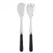 Basic Black 2-Pc Salad Serving Set 10.25" (Fork, Spoon)