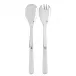 Basic White 2-Pc Salad Serving Set 10.25" (Fork, Spoon)