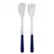 Basic Navy Blue 2-Pc Salad Serving Set 10.25" (Fork, Spoon)