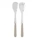 Basic Light Khaki 2-Pc Salad Serving Set 10.25" (Fork, Spoon)