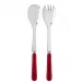 Basic Burgundy 2-Pc Salad Serving Set 10.25" (Fork, Spoon)