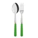 Basic Streaming Green 2-Pc Serving Set 10.25" (Fork, Spoon)