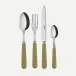 Basic Sage Green 24 Pieces Cutlery Set 9.25"