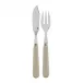 Basic Light Khaki Fish Set 8.25" (Knife, Fork)