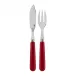 Basic Burgundy Fish Set 8.25" (Knife, Fork)