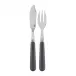 Basic Dark Grey Fish Set 8.25" (Knife, Fork)