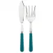 Basic Turquoise 2-Pc Fish Serving Set 11" (Knife, Fork)